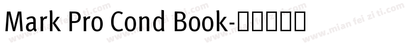 Mark Pro Cond Book字体转换
